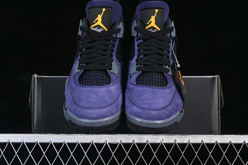 All categories Air Jordan Jordan series basketball shoes Air Jordan 4 OG version Air Jordan 4 Retro "Lakers" AJ4 Joe 4 Lakers Purple Gold FV5029-500